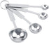 Stainless Steel Measuring Spoons Set of 4, Includes 1/10 tsp, 1/2 tsp, 1 tsp, 1 tbsp for Dry and Liquid