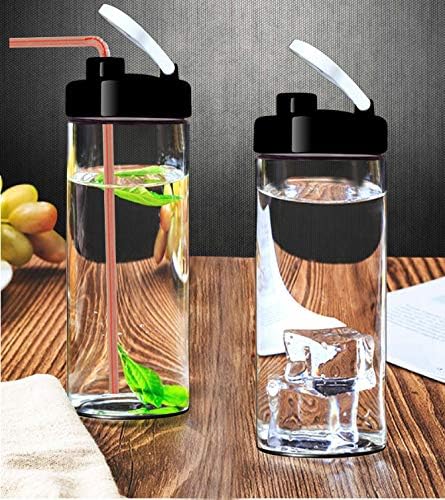 Sun's Tea Glass Travel Mug | 20oz Shaker Bottle with Lid, Ultra Clear Glass