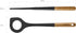 STAUB Risotto Spoon, Durable BPA-Free Matte Black Silicone Cooking Utensil with Acacia Wood Handles