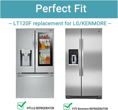7 Pack LT120F Replacement Refrigerator Air Filter for LG Kenmore Elite, Replace 46-9918, 469918