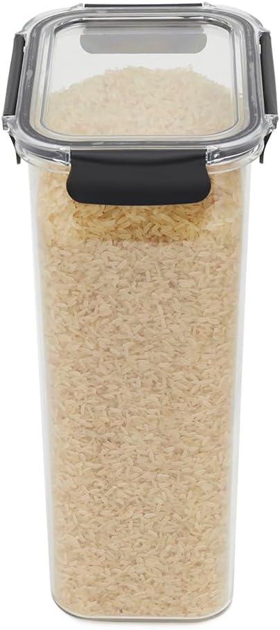 Home Basics 169 oz. Large Food Storage Container with Airtight Lid, Clear Design