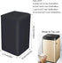 Dustproof Waterproof Washing Machine Cover, Black Top Load Protection Cover for Indoor/Outdoor Use