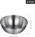Healeved 8pcs Stainless Steel Sauce Dishes | Round Seasoning Dishes & Mini Appetizer Plates | 3.15 Inch