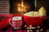 Microwave Popcorn Popper | Borosilicate Glass | 3 in 1 Lid | Silicone Exterior & Lid for Secure Grip | 1.50 Quart Red