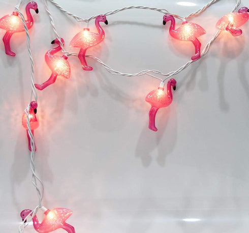 SUNSGNE Pink Flamingo String Lights, Cute Fun Decor for Indoor Home Bedroom Birthday