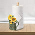 MASSJOY Paper Towel Holder with Sunflower Flower Decor, Resin Crafts Display for Kitchen Cafe Western Restaurant Cake