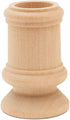 Classic-Style Wooden Candle Cups - Set of 4 with 7/8 Inch Taper Candle Hole, Unfinished by Woodpeckers