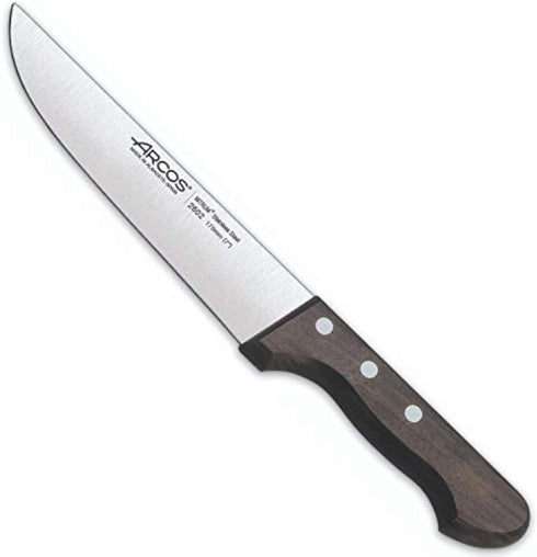 Arcos 7 Inch Butcher Knife Nitrum Stainless Steel. Professional Cooking Knife For Cutting Meat, Fish and Vegetables.