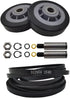 12001541 303373 Dryer Drum Roller Kit & 3-12959 Belt Replacement, Suitable for Maytag, Kenmore, Crosley