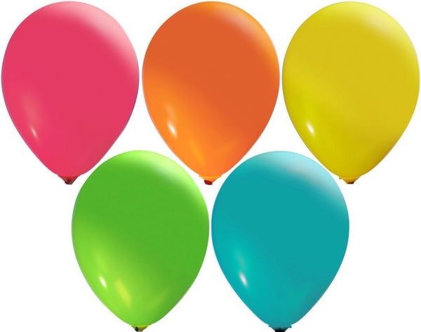 Tropical Assorted Balloons (Standard) - 12 Inch Latex (50 Pieces) for Birthday Parties or Events