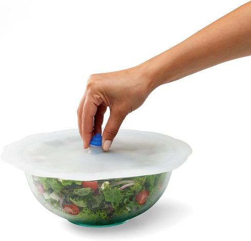 Chef'n Cloud Cover Silicone Universal Lid, 11 Inch, Frost/Pacific for Pots