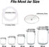 Silicone Replacement Gasket - Airtight Rubber Seals for Mason Jar Lids, Leak-Proof Canning Seals, 10pcs White