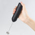 Handheld Milk Frother, Electric Whisk Drink Mixer for Coffee, Lattes, Cappuccino, Cold Foam - Black