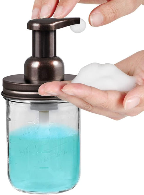 SheeChung Bathroom Accessory Set - Toothbrush Holder, Foaming Soap Dispenser, Dish Soap Dispenser for Bathroom, Kitchen