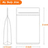 100 PCS Stand Up Pouches, 4 x 6 inch Kraft Paper Food Bags with Clear Window, Reusable Ziplock Storage Bags for Foods
