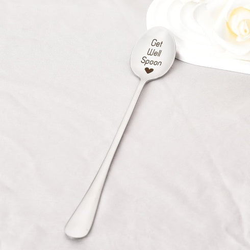 Get Well Soon Gifts Spoon - Friendship Gifts for Best Friend, Inspirational Cheer Up Gifts for Surgery Recovery