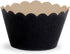 Dress My Cupcake Set of 50 Standard Reusable Glitter Black Cupcake Wrappers, Black Cupcake Liners