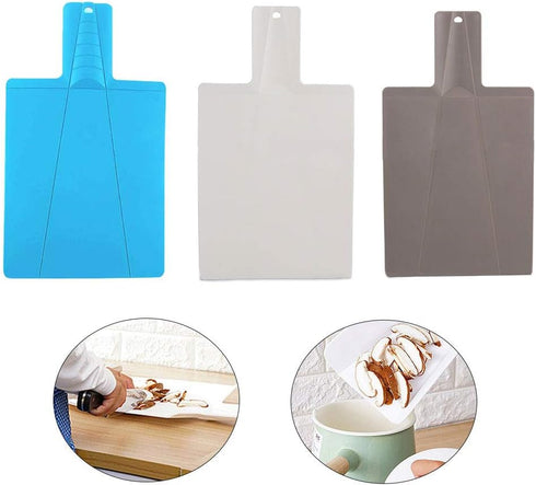 Portable Foldable Chopping Board, Folding Plastic Kitchen Food Cutting Boards for Chopping, Dicing, Slicing, Blue