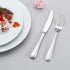 Dinner Knife Set, 4 Pieces Stainless Steel Butter Knives, Silver