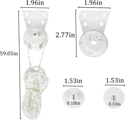 Roller Blind Shade Metal Core Clutch Bracket, Cord Chain Repair Kit, 38mm
