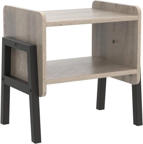 Set 2, TB01BG039 TUTOTAK Nightstnd, of Stackable End Tables, Side Table, Bedside Tables with Open Storage Shelf