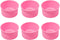 Silicone Mini Round Cake Molds, Set of 6, 4 Inch, Pink