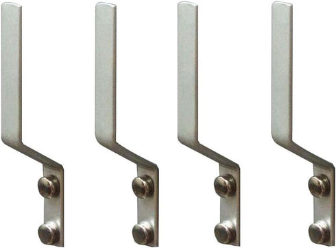 Rddconkit 4 Pcs Aluminum Shoes Hooks, Door Wall Mounted Shoes Rack Shelf Organizer