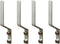 Rddconkit 4 Pcs Aluminum Shoes Hooks, Door Wall Mounted Shoes Rack Shelf Organizer