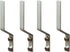 Rddconkit 4 Pcs Aluminum Shoes Hooks, Door Wall Mounted Shoes Rack Shelf Organizer