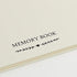 ANGEL & DOVE Funeral Guest Book & 2 Signs Set - Ivory, 12 x 8 for Memorial or Celebration of Life