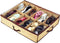 Household Shoe Bag for Ladies/Kids, 12 Cells Underbed Foldable Closet Organizer (Beige)