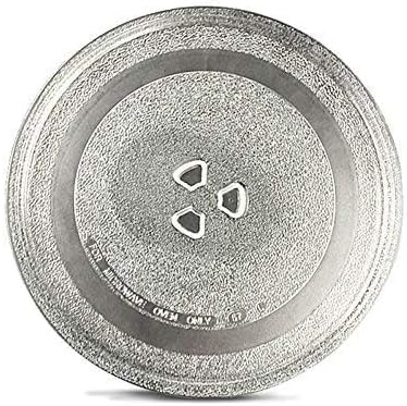 Microwave Glass Plate Turntable Tray Accessories, 9.6inch/24.5cm Diameter, Thickened Heat Resistant