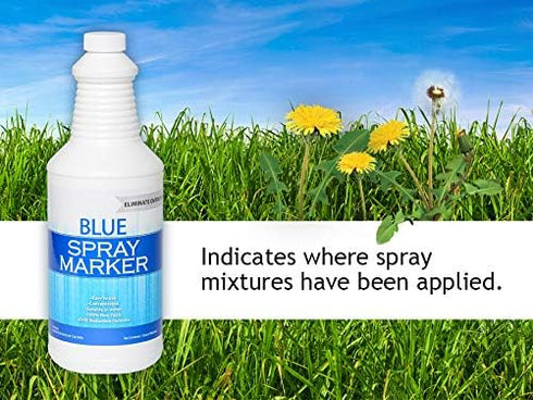 Bluewater Chemgroup (32 Blue Spray Marker - Ounces) - Weed Spray Dye, Herbicide Dye, Fertilizer Marking Dye, Turf Mark