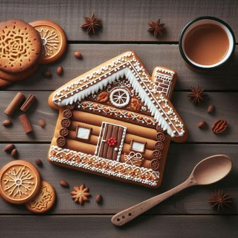 House & Antique Key Realtor Cookie Cutter Set, 2 Piece Tin Plated Steel, Made in the USA
