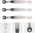 Cutting Board Handles Cabinet Pulls: 3pcs Stainless Steel Drawer Handles for Kitchen Butcher Board, Side Pulls