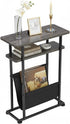 Narrow Small Side Table for Small Spaces - Slim End Table with