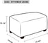 Easy-Going Stretch Ottoman Cover Folding Storage Stool Furniture Protector Rectangle slipcover Elastic Bottom (Ottoman