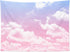HVEST Pink Cloud Tapestry: Pink and Purple Nature Landscape for Bedroom, Living Room, Girl Dorm Decor, 60W X 40H