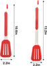 Cooking Tongs Stainless Steel 9 inches and 12 inches, Heat Resistant Silicone Serving Tong Meat Turner Spatula Tong