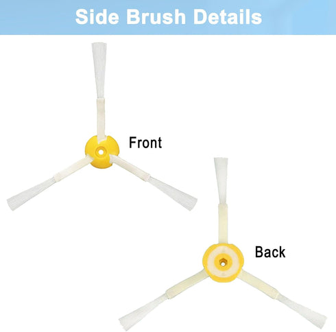 14 Pack Replacement Parts for iRobot Roomba 800 900 Series, 2 Debris Extractors, 6 Filters, 6 Side Brushes & Screws