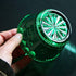 European Retro Nostalgic Three-Dimensional Relief Color Glass Jar with Lid for Candy or Seasoning