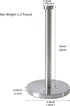 Stainless Steel Paper Towel Holder, Silver Paper Towel Holder Countertop for Kitchen Bathroom, Standing Paper Towel Holder with Weighted Base for Standard, Paper Towel Holder Silver Vertical.