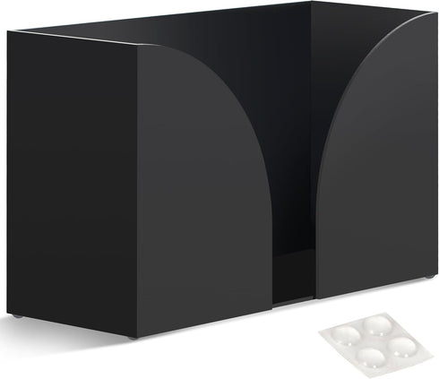 Storage Standard Countertop 10.75 6.5 4 Inches Multifold Paper Towel Dispenser - Matte Black Paper Towel Holder