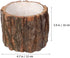 Wooden Flowers Rustic Flower Pot, Wood Bark Planter Container for Indoor Outdoor Succulent Bonsai Pots