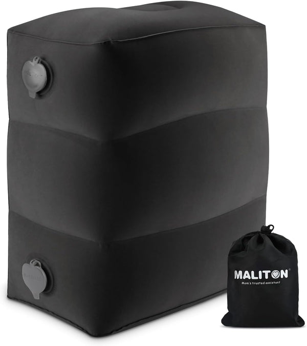 Maliton Inflatable Travel Foot Rest Pillow, Toddler Airplane Bed, Car Seat Foot