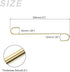 S Hooks for Hanging (300mm/12) 2Pcs, Steel Extra Long S Shaped Hangers - for Plants, Garden, Kitchenware, Gold Tone