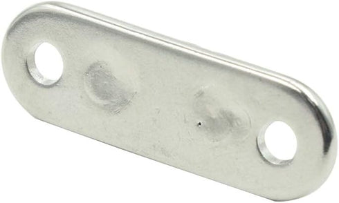 10Pcs M5 Eye Plate - Marine Oval Buckle Fixed Plate, 304 Stainless Steel, 1.8 Inch Length for Rope Pull
