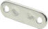 10Pcs M5 Eye Plate - Marine Oval Buckle Fixed Plate, 304 Stainless Steel, 1.8 Inch Length for Rope Pull