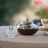 2-Pack Glass Teapot Replacement Lid, Clear Teapot Accessories with Strainer Cover for Home Kitchen Teapots