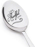 Personalized Hand Stamped Teaspoon Gift - I am Thankful for You, Inspirational Saying, Thanksgiving Gift